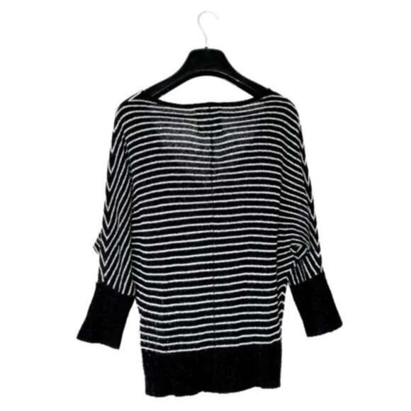 AMERICAN EAGLE‎ Dolman Sleeve Sweater Size S Black Striped Long Sleeve - Picture 4 of 5